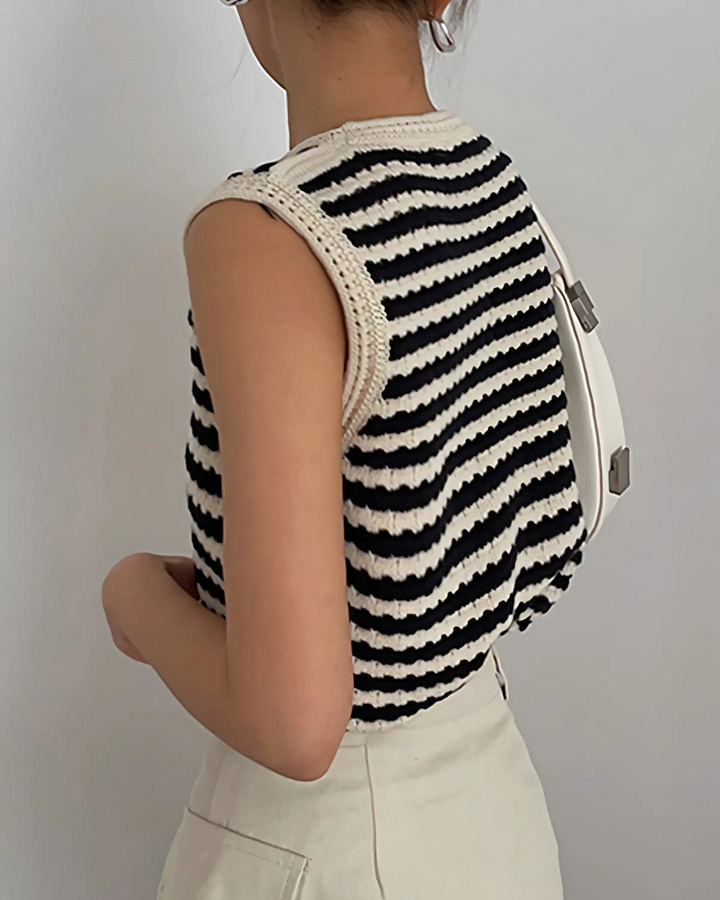 MAE CLASSIC STRIPED KNITTED TOP