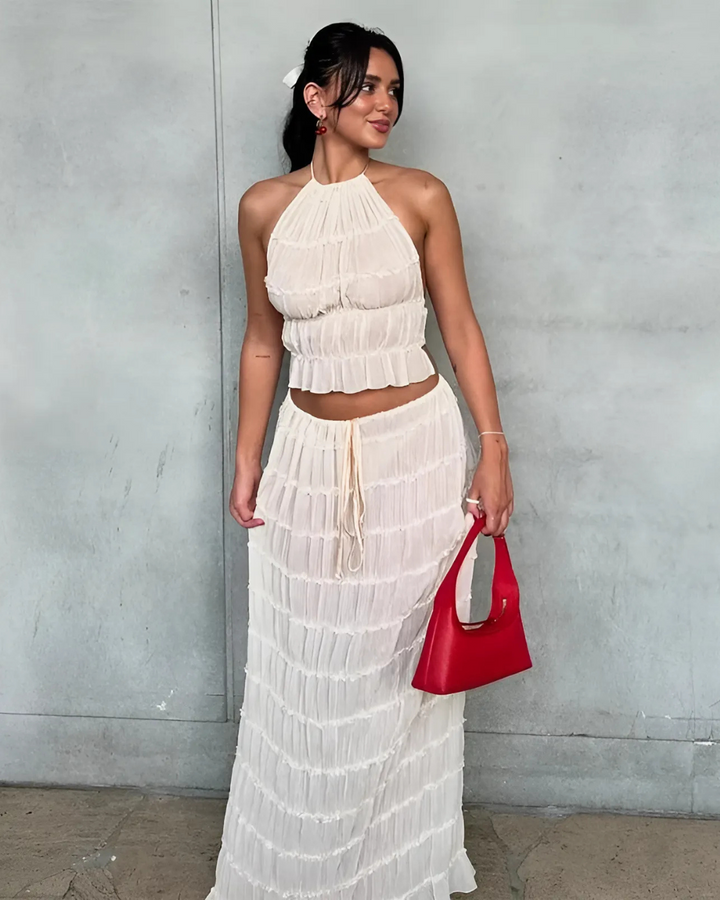 ISLA BOHO PLEATED DRESS