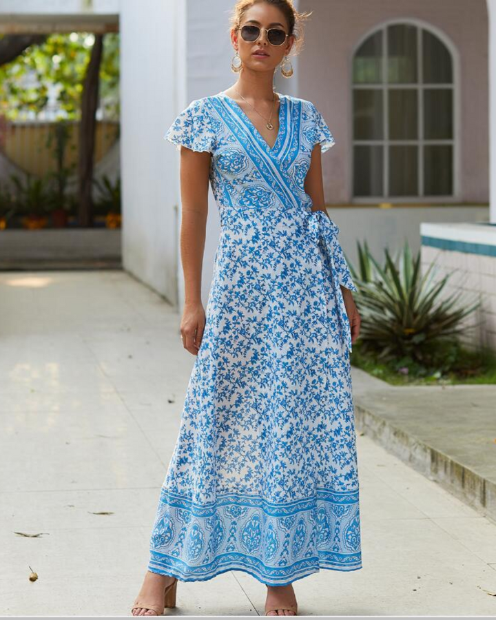 AYLA FLORAL SPRING MAXI DRESS