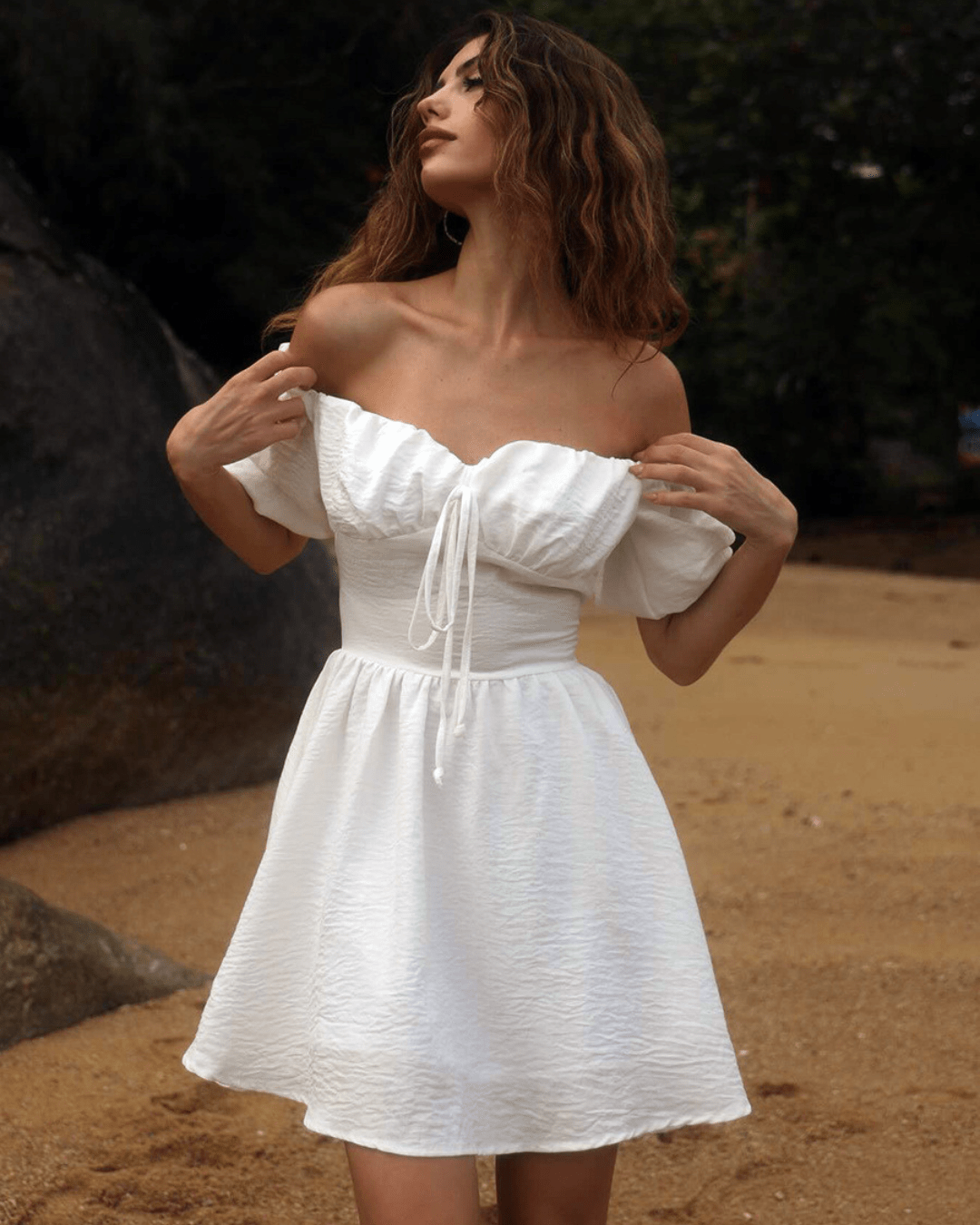 PHOEBE SWEETHEART PUFF DRESS