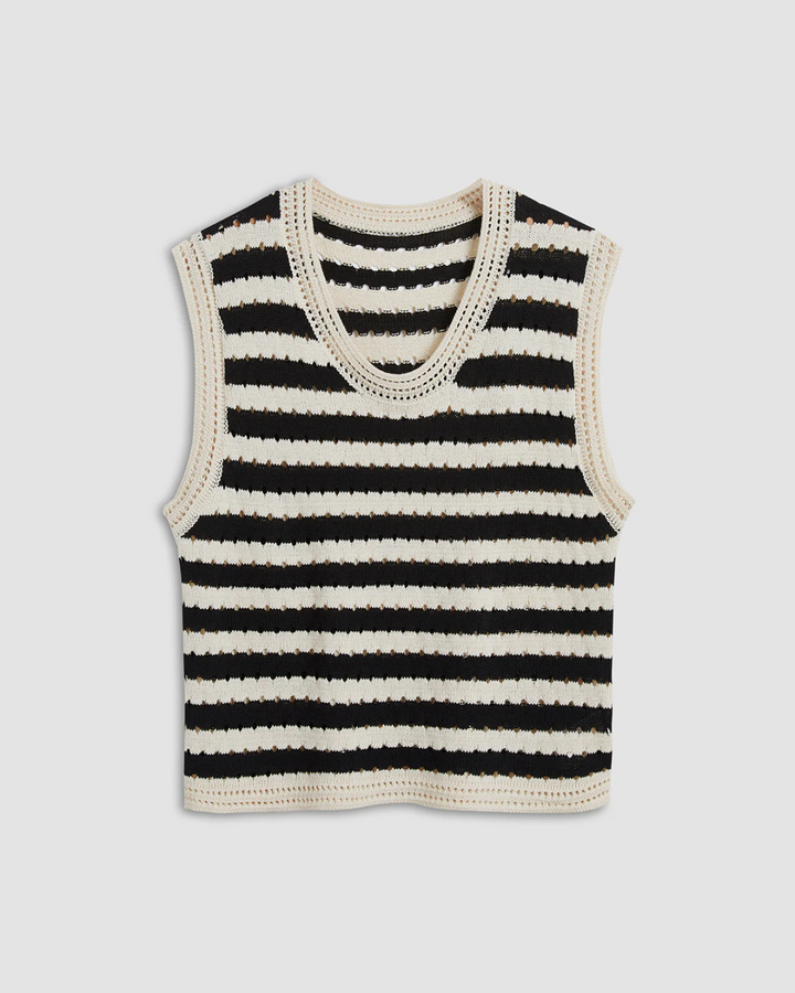 MAE CLASSIC STRIPED KNITTED TOP
