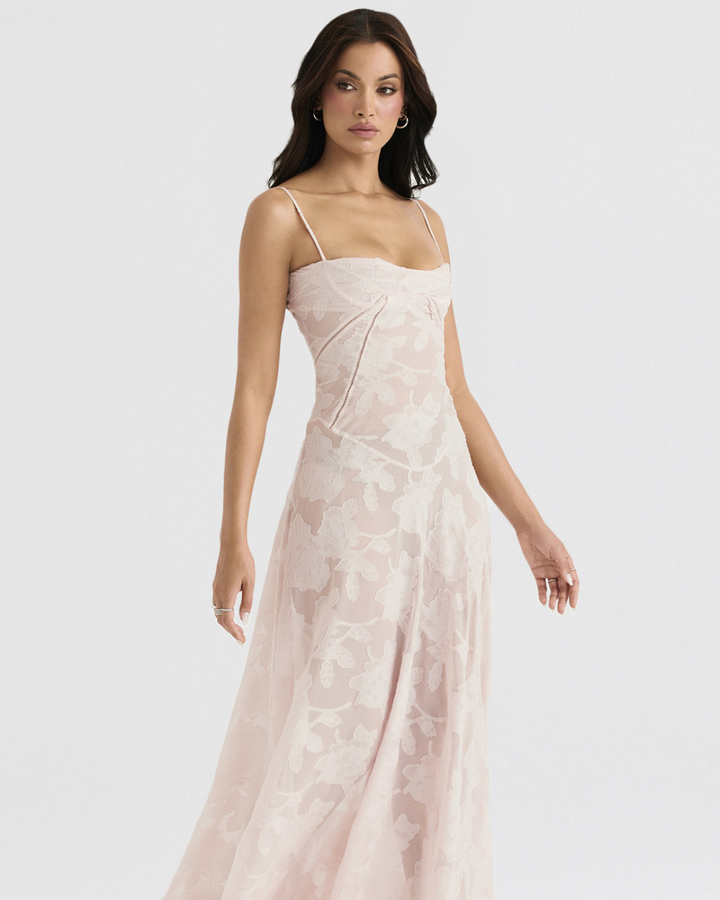 AUDREY CLASSY FLORAL LACE DRESS