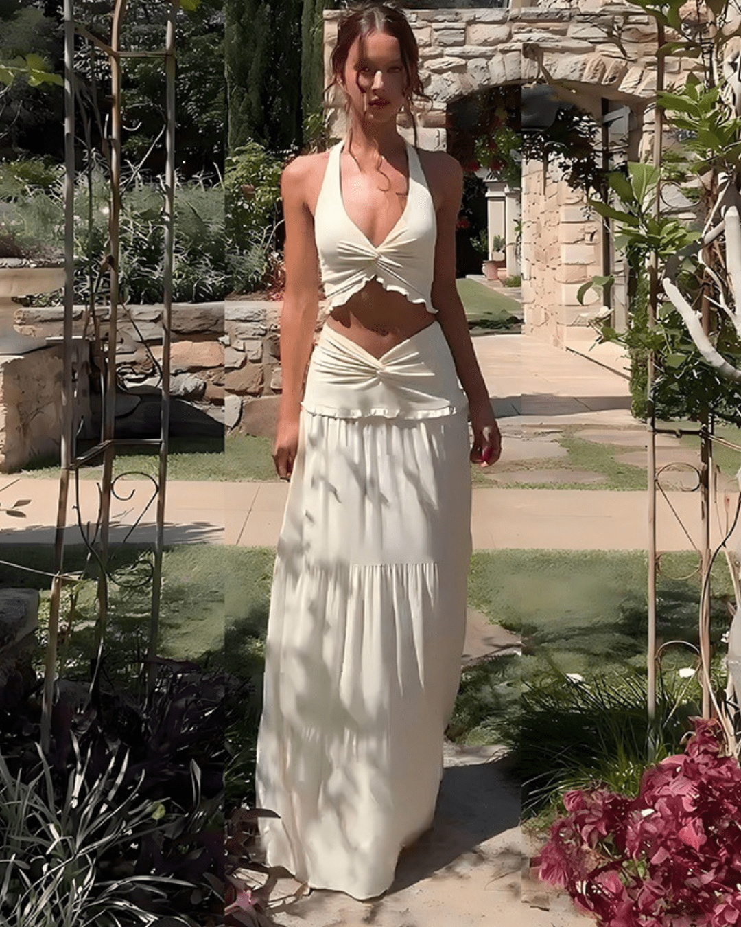 ISLA SUNSET CUTOUT MAXI