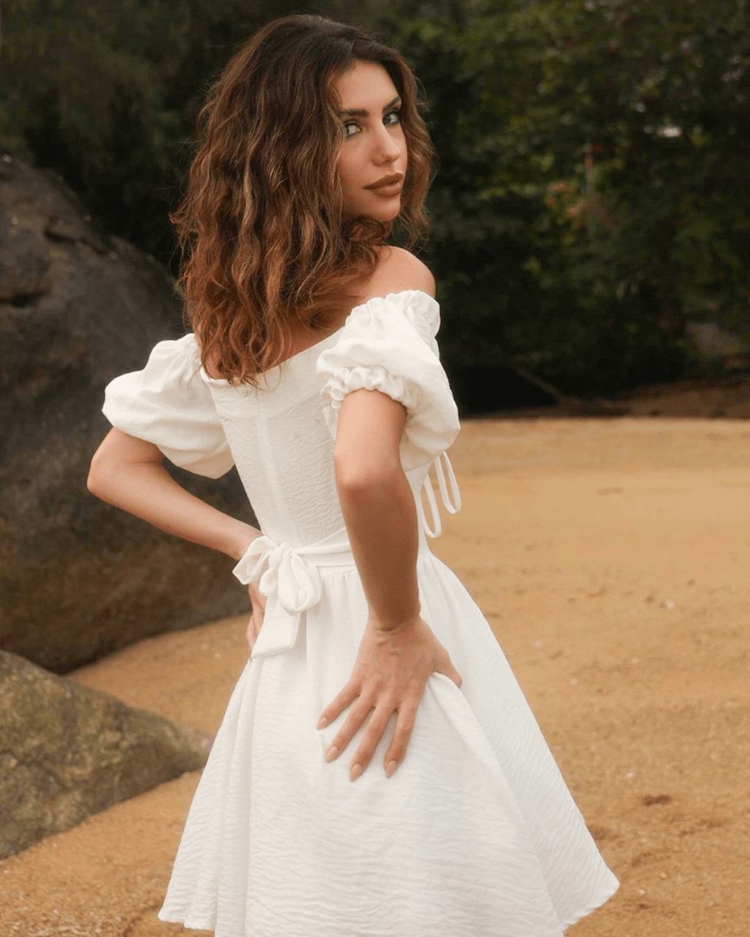 PHOEBE SWEETHEART PUFF DRESS