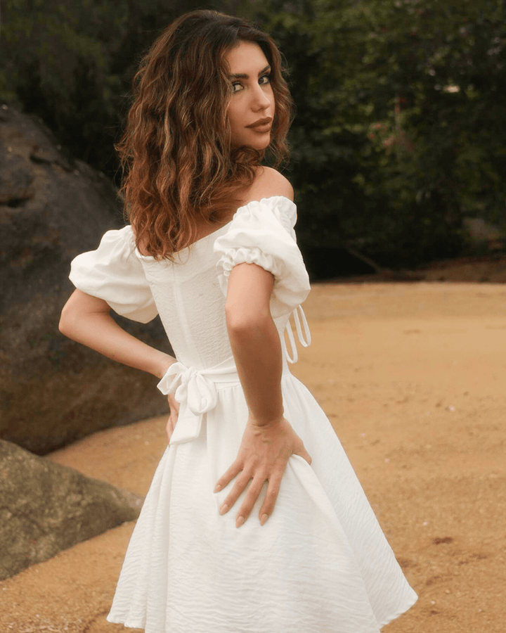 PHOEBE SWEETHEART PUFF DRESS