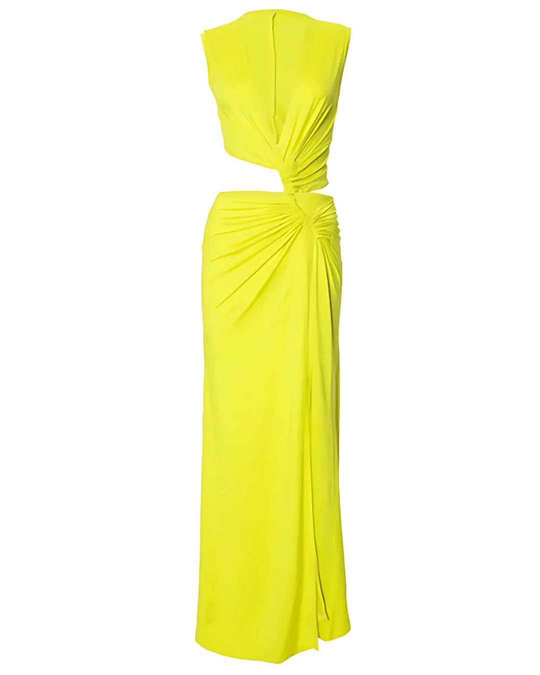 CELESTE GODDESS HIGH-SLIT LONG DRESS