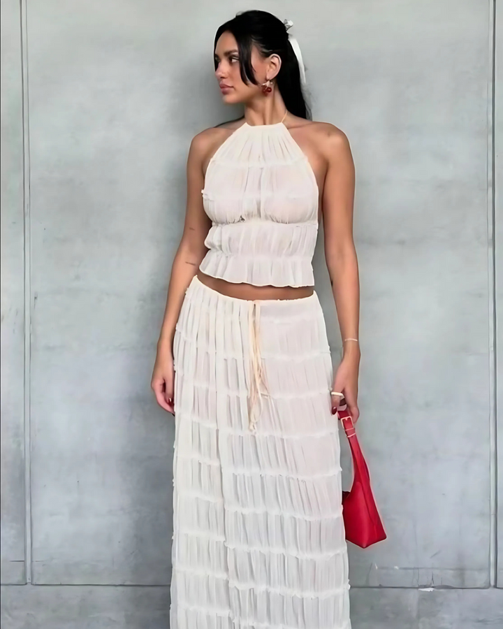 FLORA COASTAL BOHO RUFFLED SET