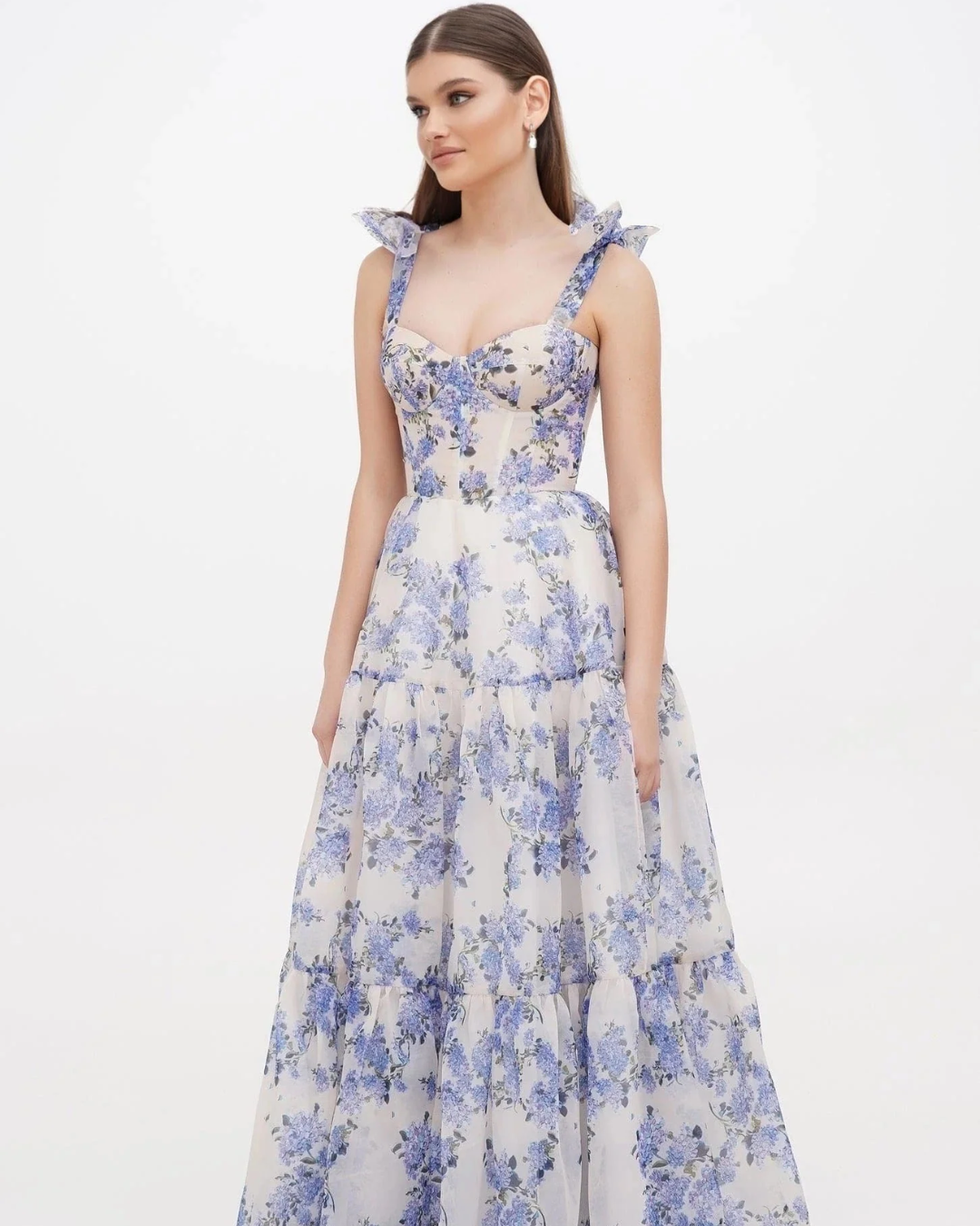 LILIA SOFT FLORAL MAXI DRESS