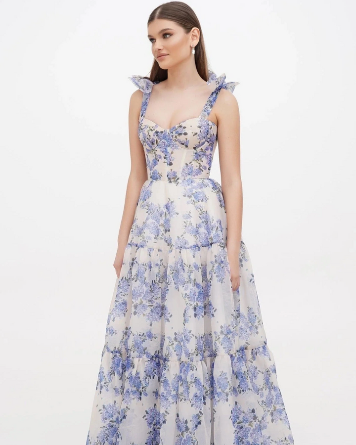 LILIA SOFT FLORAL MAXI DRESS