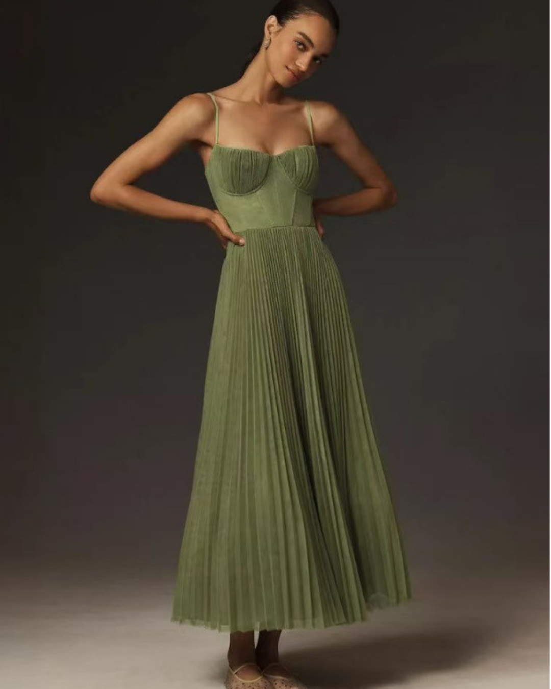 ALINA SCULPTED PLEAT DREAM DRESS