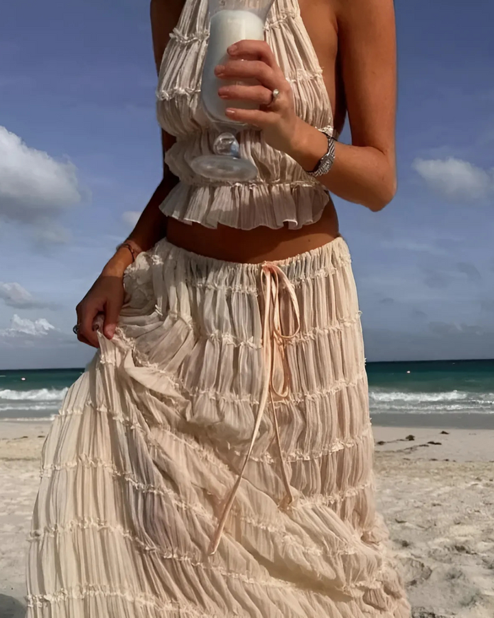 ISLA BOHO PLEATED DRESS