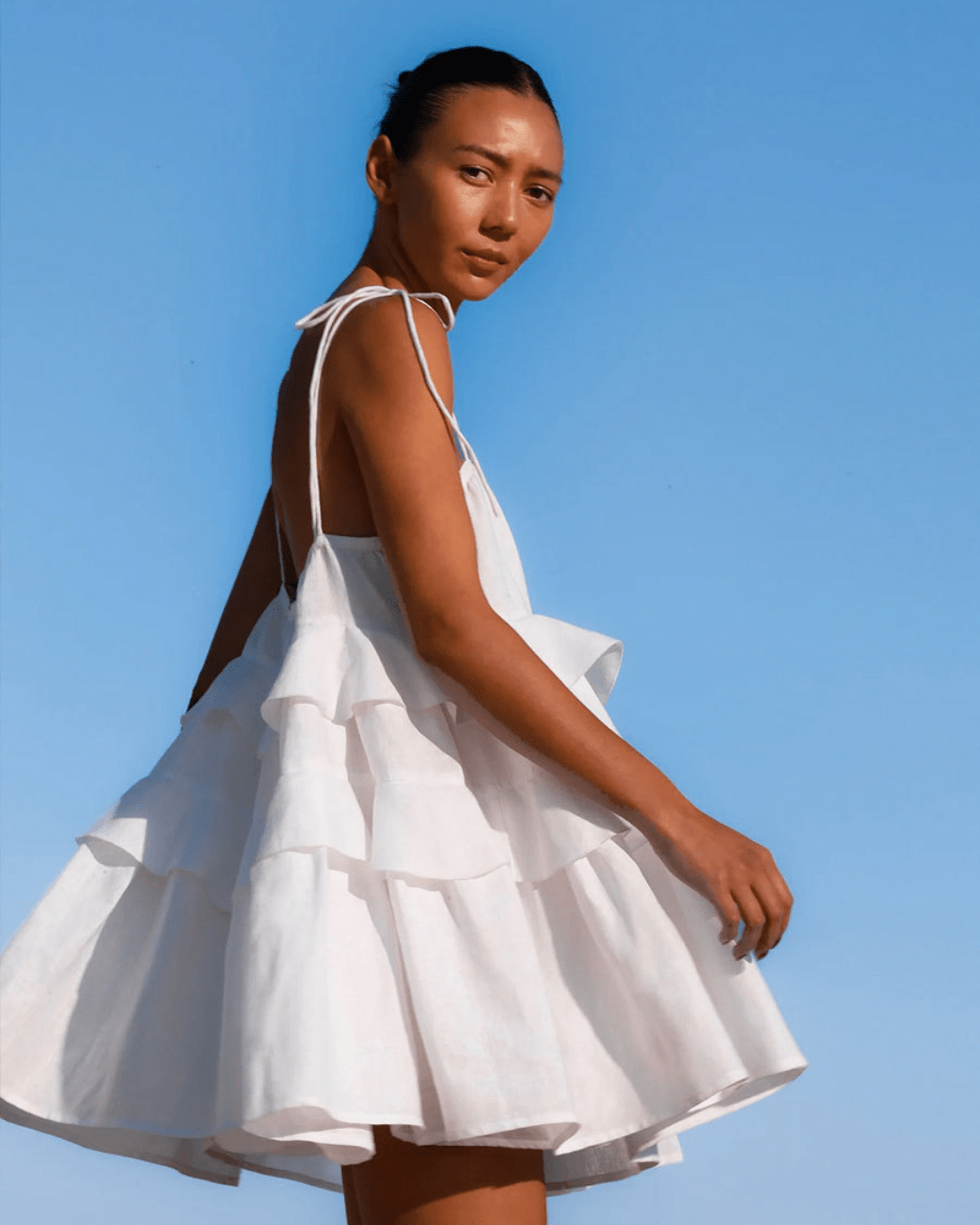 EMMA RUFFLE BLISS DRESS