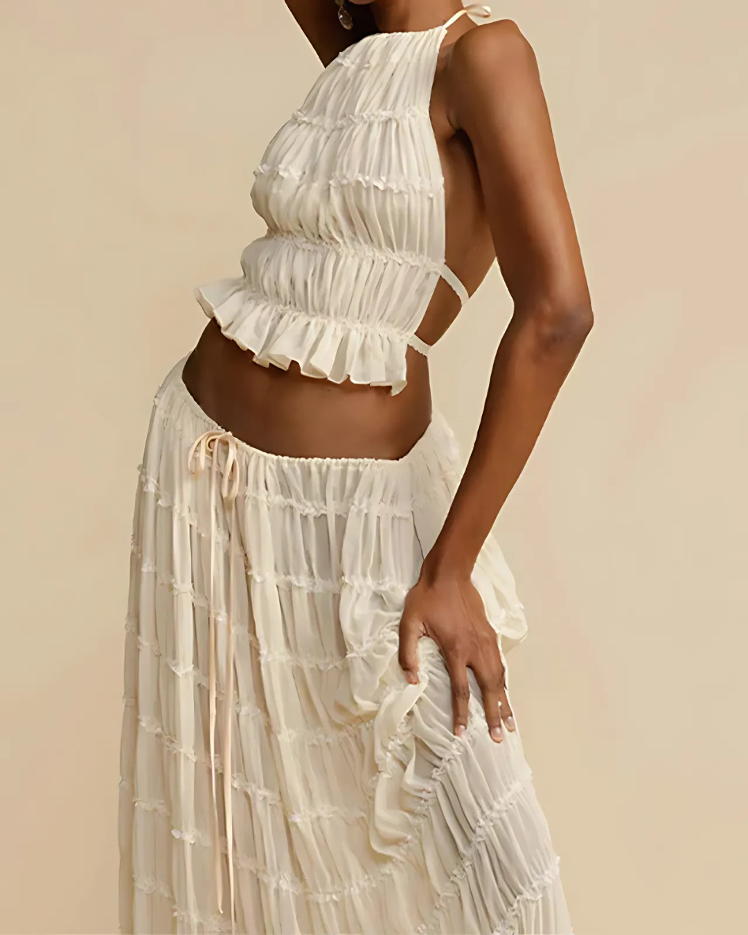 ISLA BOHO PLEATED DRESS