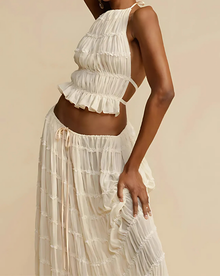 ISLA BOHO PLEATED DRESS