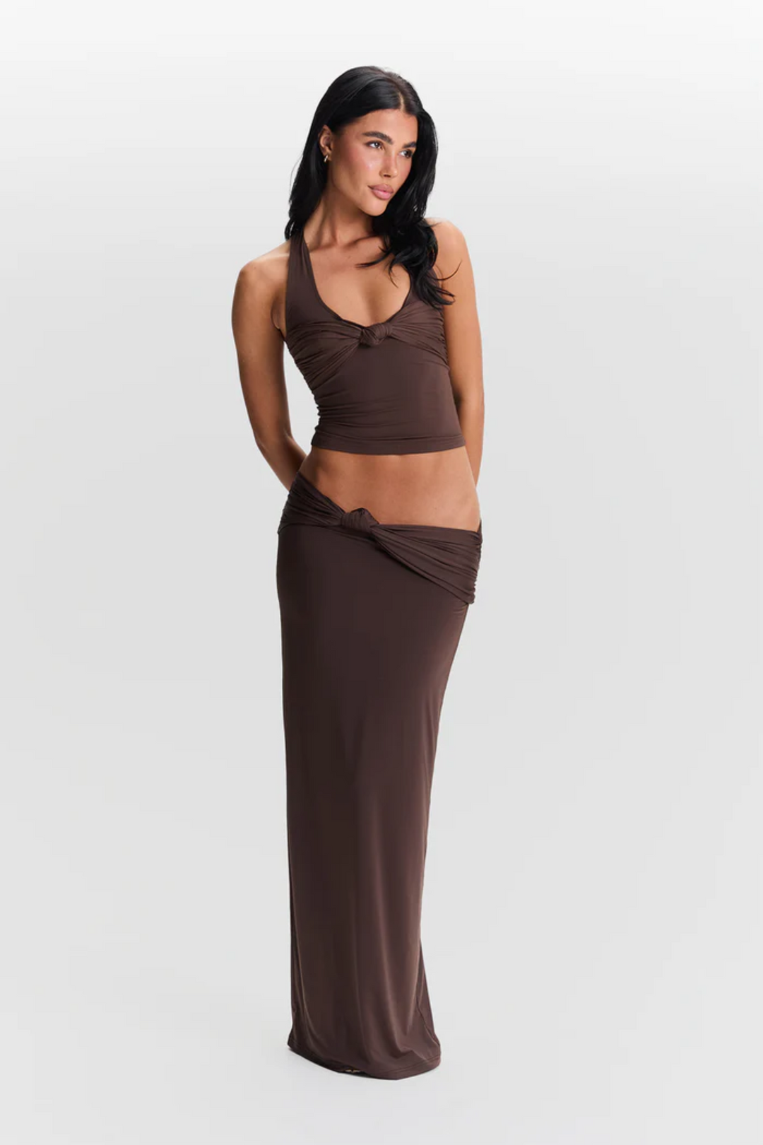 BLAIR SCULPTED HALTER TOP