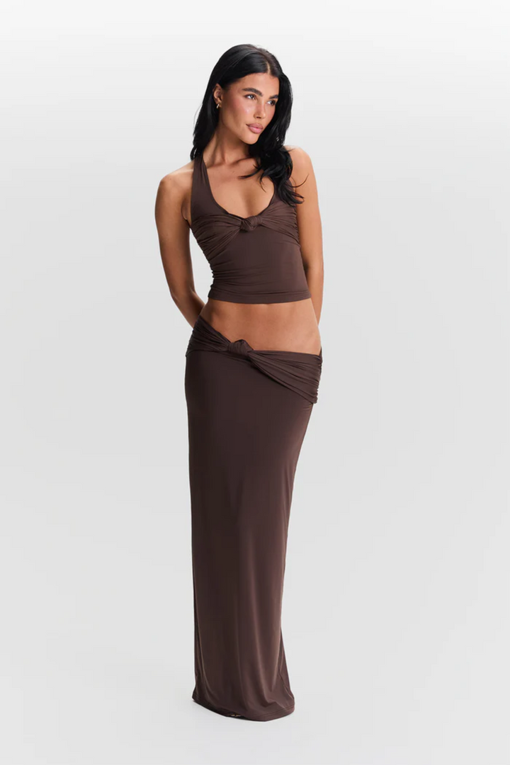 BLAIR SCULPTED HALTER TOP