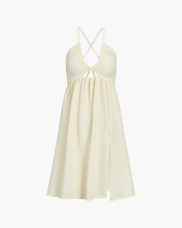 ANDREA EFFORTLESS GLOW OPEN-BACK DRESS